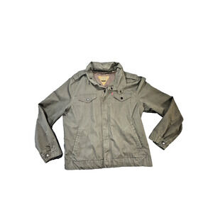 Men Military Jacket extra large by Levi's inspired Green collar hoody VTG
